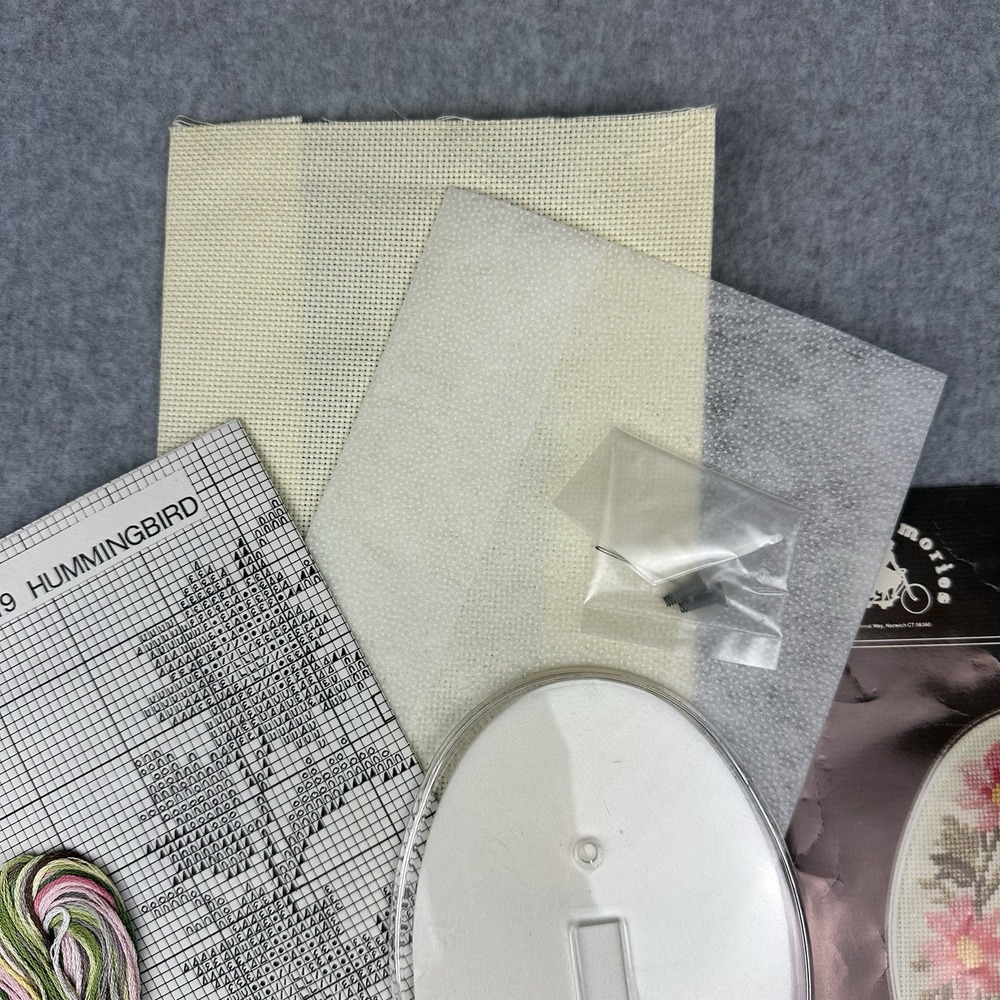 Fond Memories #19 Counted Cross Stitch Kit Hummingbird Single Light Switch Plate - Picture 5 of 8